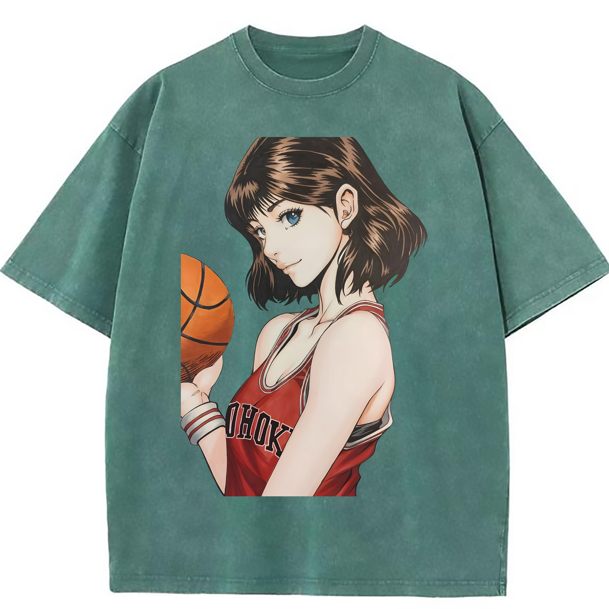 （画像用） SLAM DUNK／スラムダンク 綿100% ヴィンテージ風 半袖Tシャツ（フロントプリント）